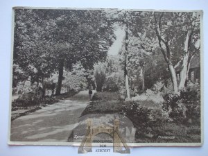 Szprotawa, Sprottau, promenade, 1933