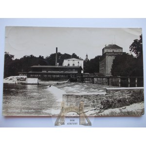 Szprotawa, Sprottau, młyn, jaz, 1929