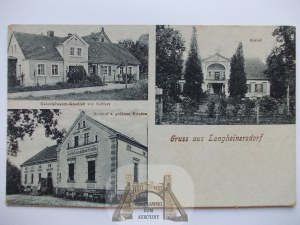 Dlugie near Szprotawa, palace, colonial store, ca. 1920.