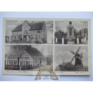 Przybymierz k. Żagań, wiatrak, sklep, 1931