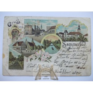Lubsko, Sommerfeld, litografia, 1900
