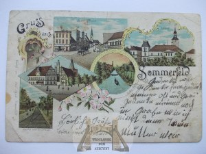 Lubsko, Sommerfeld, lithograph, 1900