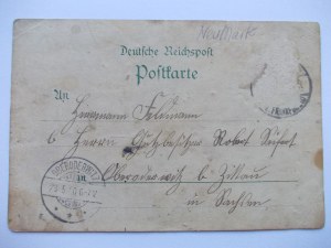 Lubsko, Sommerfeld, lithograph, 1900