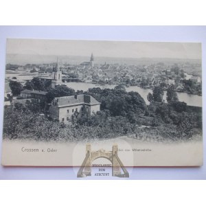 Krosno Odrzańskie, Crossen, panorama, 1905