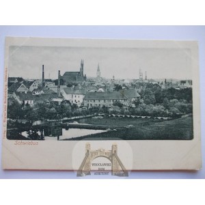 Świebodzin, Schwiebus, panorama, ok. 1900