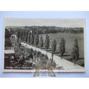 Świebodzin, Schwiebus, ulica Bismarcka, 1942