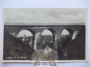 Lagow near Swiebodzin, viaduct, 1929