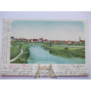 Międzyrzecz, Meseritz, rzeka, 1901