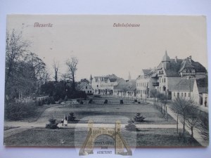 Miedzyrzecz, Meseritz, Dworcowa Street, 1915