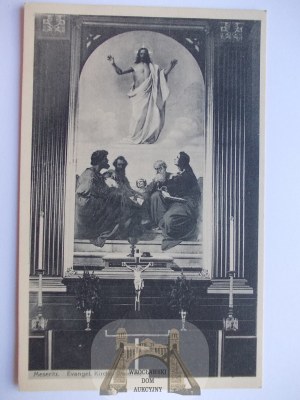 Miedzyrzecz, Meseritz, Obrzyce, interior of Evangelical church, ca. 1910