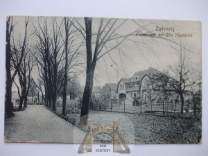 Sulęcin, Zielenzieg, promenade, villa, circa 1920.
