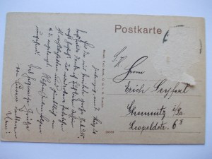 Sulęcin, Zielenzieg, promenade, villa, circa 1920.