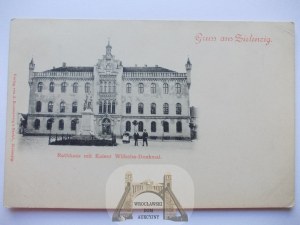 Sulęcin, Zielenzieg, city hall, ca. 1900