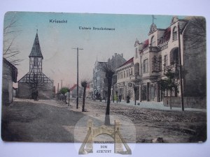 Krzeszyce near Sulęcin, street, ca. 1910