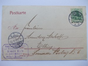 Ośno Lubuskie, Drossen, Market Square, 1905