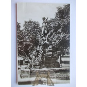 Gorzów Wielkopolski, Landsberg, fontanna, ok. 1930