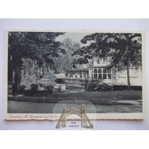 Gorzów Wielkopolski, Landsberg, kawiarnia w parku, ok. 1940