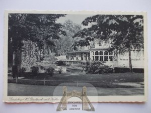 Gorzow Wielkopolski, Landsberg, cafe in the park, circa 1940.