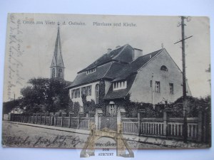 Witnica, Vietz, church and parish house, 1912