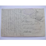 Marocin Dolny k. Kożuchów, zakłąd krawiecki Paul Mache, prywatna kartka, 1916