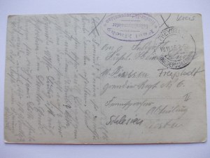 Marocin Dolny near Kozuchow, Paul Mache tailor shop, private card, 1916
