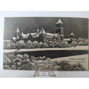 Poznań, zamek, zimowa panorama 1915