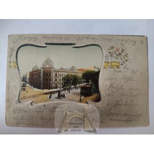 Poznań, poczta, secesyjna winieta ok. 1900