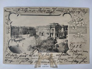 Poznan, General Commandery, Art Nouveau vignette 1902