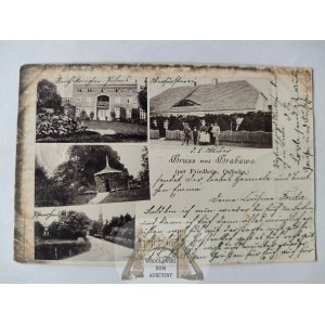 Grabówno k. Wyrzysk, Piła, pałac, restauracja 1900