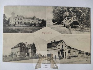 Będlewo near Stęszew, palace, bridge, 4 views ca. 1910
