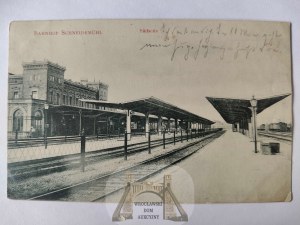Saw, Schneidemuhl, railroad station from platforms 1909