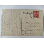 Piła, Schneidemuhl, ulica, kościół ok. 1918