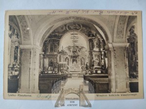 Górka Klasztorna near Lobżenica, interior of the church circa 1930.