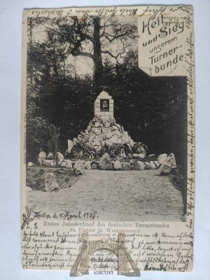 Zlotow, Flatow, Jahn monument 1905