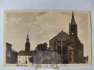 Jastrow, Jastrow, town hall, church ca. 1935