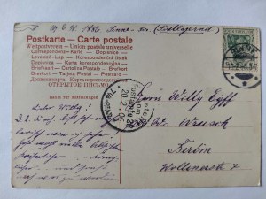 Pniewy, Pinne near Szamotuły, Market Square, post office 1906