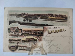 Wronki, Wronke, lithograph 1898