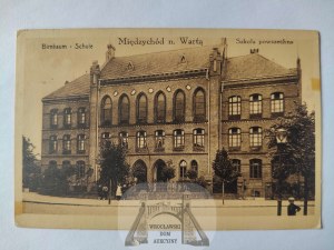 Miedzychód, Birmbaum, public school ca. 1915