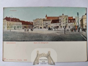 Gniezno, Gnesen, Market Square ca. 1900