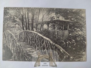 Gniezno, Gnesen, park, bridge 1912