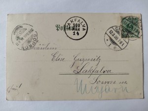 Gniezno, Gnesen, green lithograph, 5 views 1900