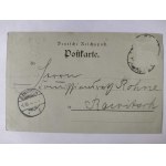 Leszno, Lissa, ratusz, księżycówka ok. 1900
