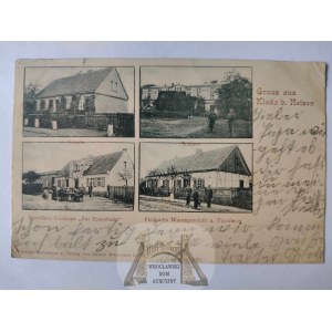 Kłoda k. Rydzyna, Leszno, szkoła, pałac, restauracja ok. 1900