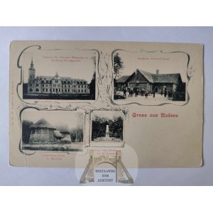 Borzęcice k. Koźmin, pałac, restauracja ok. 1900