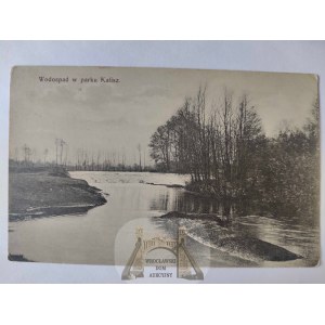 Kalisz, wodospad w parku ok. 1910