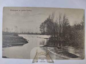 Kalisz, waterfall in the park ca. 1910