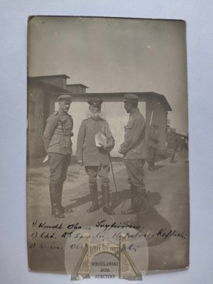 Szczypiorno near Kalisz, camp of interned legionaries, camp commandant Janusz Olszanowski, 1917