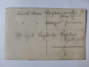 Szczypiorno near Kalisz, camp of interned legionaries, camp commandant Janusz Olszanowski, 1917