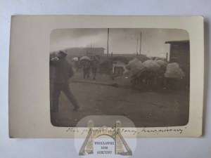 Szczypiorno near Kalisz, camp of interned legionaries, preparations for oath 1917