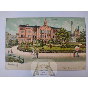 Bydgoszcz, Bromberg, seminarium, litografia ok. 1905